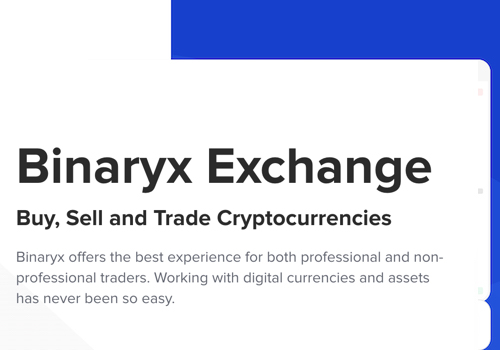 MUSE Advertising Awards - Binaryx – cryptocurrency exchange & trading platform
