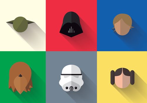 MUSE Advertising Awards - Star Wars Flat Design Characters