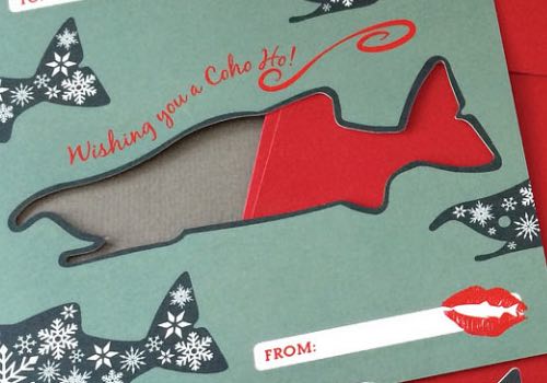 MUSE Winner - Salmon Project Holiday Card Ornaments