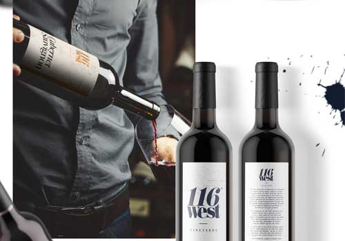 MUSE Winner - 116˚ West Vineyards Limited Edition Wine Labels