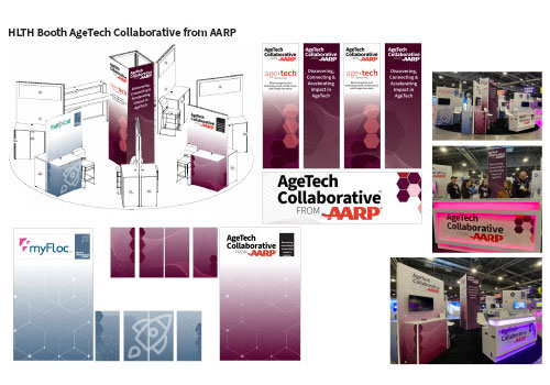 MUSE Advertising Awards - HLTH Booth with AgeTech Collaborative from AARP