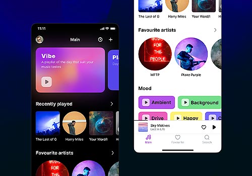 MUSE Advertising Awards - Music Streaming App Redesign