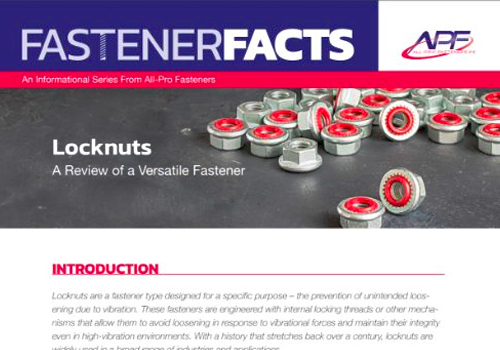 MUSE Advertising Awards - Locknuts: A Review of a Versatile Fastener Whitepaper
