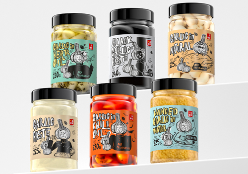 MUSE Advertising Awards - Garlic seasoning packaging series