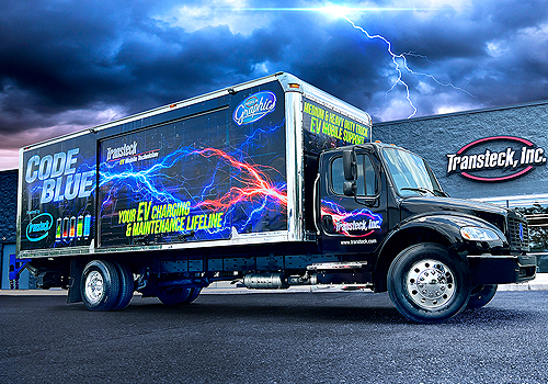 MUSE Winner - Transteck Code Blue Mobile EV Charging Truck