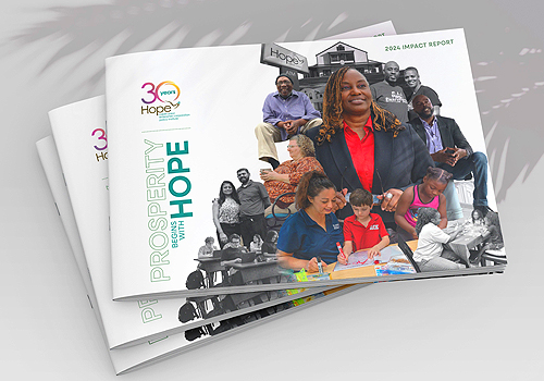 MUSE Advertising Awards - Prosperity Begins with HOPE - 2024 Annual Impact Report