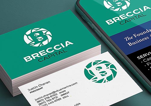 Breccia Capital Logo – Corporate Identity  / Logos, 2025 MUSE Creative Awards Winner