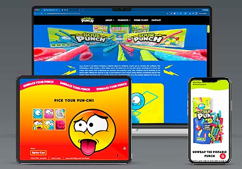 2026 MUSE Creative Awards Winner - Sour Punch Website Design