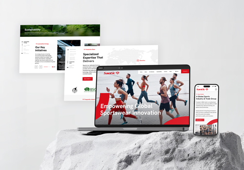 2026 MUSE Creative Awards Winner - Santic Group Website Revamp