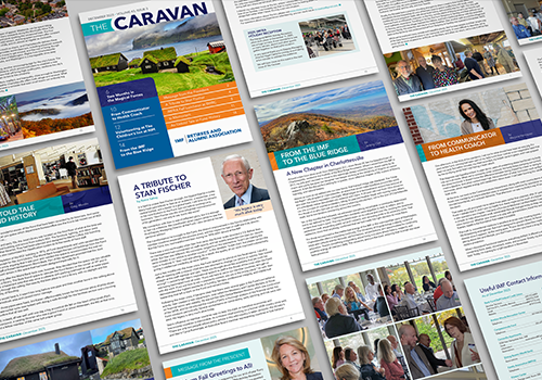 2026 MUSE Creative Awards Winner - IMF Retirees and Alumni Association Caravan Newsletter