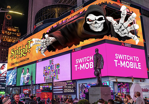 MUSE Advertising Awards - Spirit Halloween - Times Square Halloween Billboard