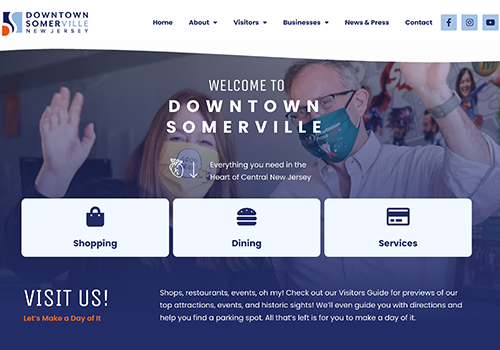 MUSE Advertising Awards - Downtown Somerville Alliance Website Redesign