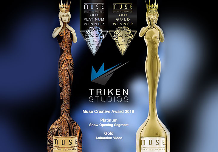 Triken Studios Awarded The Platinum & Gold MUSE Awards For SWITCH Event Opening Video