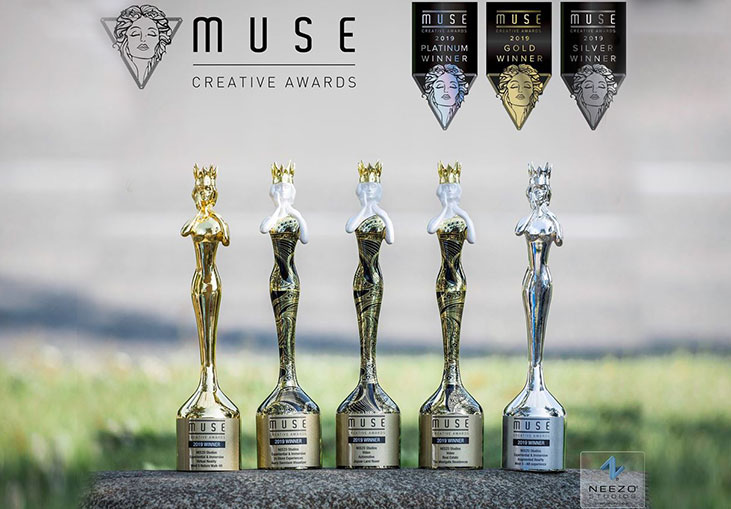 NEEZO Studios Receives 3 Platinum, 1 Gold, and 1 Silver MUSE Awards!