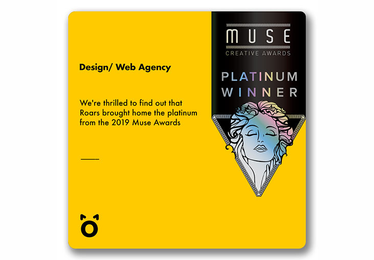 Roars Technologies Pvt. Ltd. Brings Home Platinum Distinction In 2019 MUSE Awards!