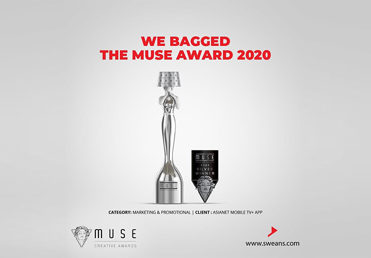 Sweans Technologies Receives Silver Recognition In 2020 MUSE Creative Awards!