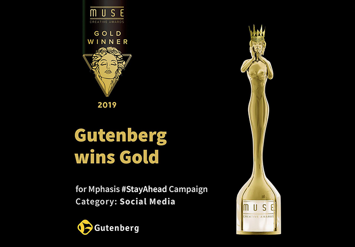 Congratulations to our team on winning a Gold for Mphasis #StayAhead campaign at MUSE Awards!