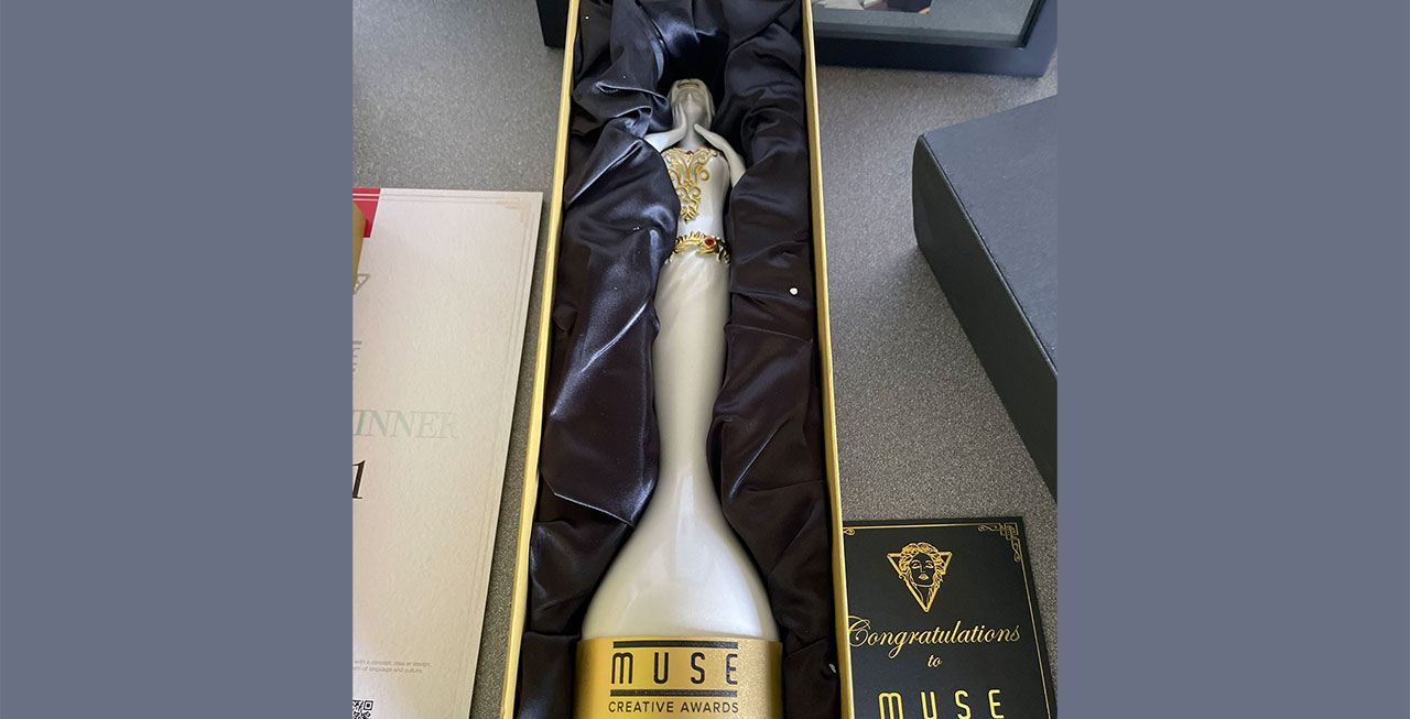 Thank you MUSE Creative Awards for the trophy!