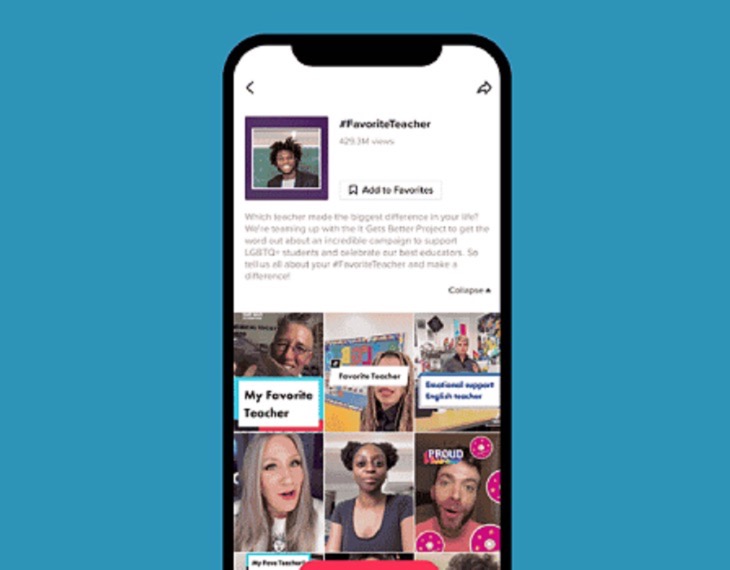 #FavoriteTeacher TikTok Campaign by Media Cause Awarded Silver Medal with It Gets Better Project!