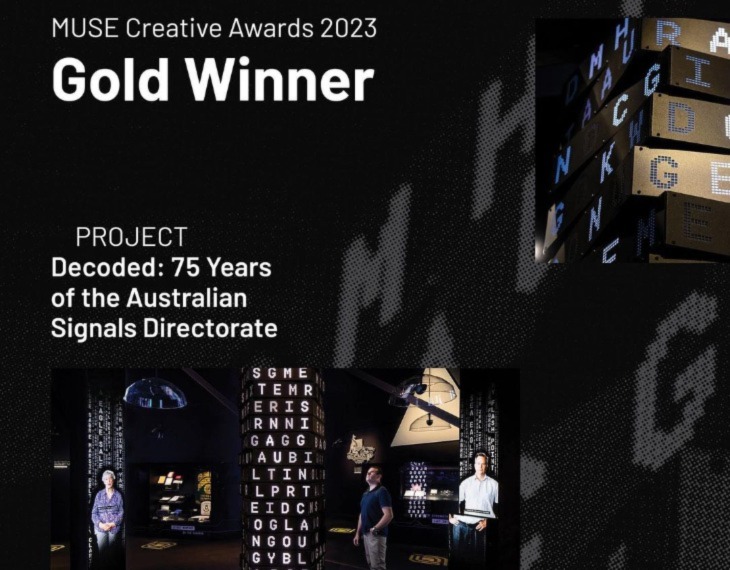Art Processors Secures Gold with Decoded: 75 Years of the Australian Signals Directorate!