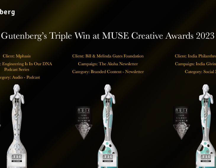 Gutenberg Wins a Triple at the MUSE Awards 2023!