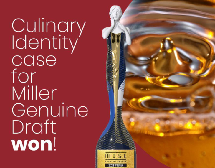 Our Culinary Identity for Molson Coors Beverage Company brand Miller won a Gold MUSE Awards!