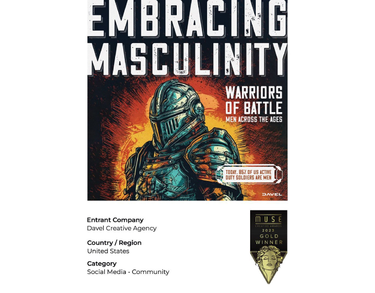 We are incredibly proud to share that our 'Embracing Masculinity' campaign has received Gold!
