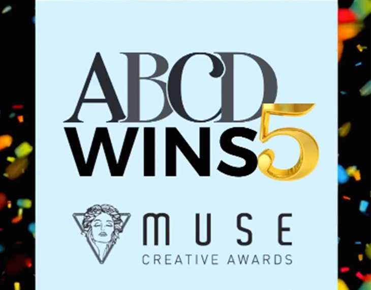 ABCD is shining brighter than ever as we proudly accept FIVE MUSE Creative Awards!