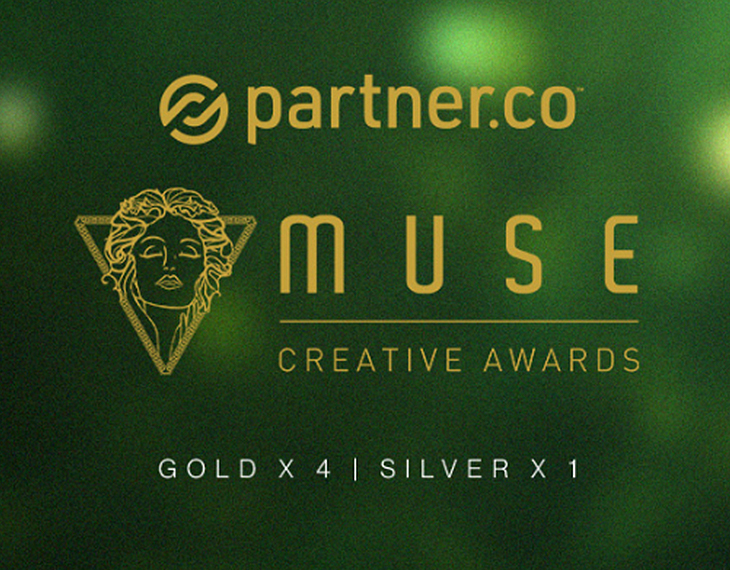 Partner.Co Wins 5 MUSE Creative Awards.