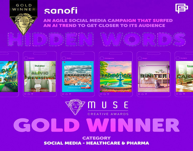 Sanofi is the Gold Winner at the 2024 MUSE Creative Awards!