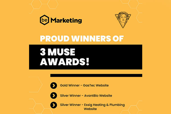 beMarketing has won 3 MUSE Creative Awards!