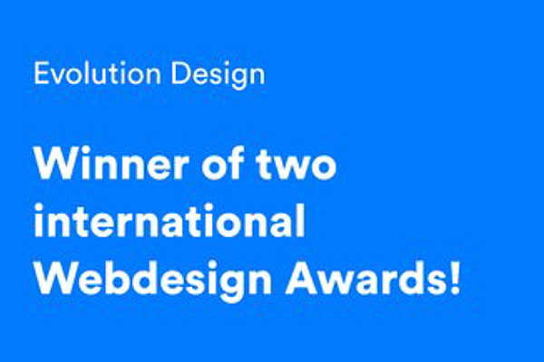 Evolution Design's website has officially won two prestigious awards! 