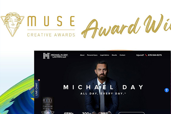 Michael M. Day Law Firm, LLC site won a silver MUSE Awards! 