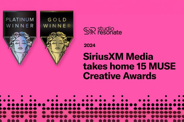 Studio Resonate - SiriusXM Media won multiple awards at the 2024 MUSE Creative Awards!