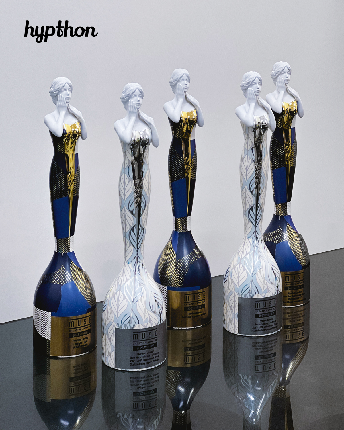 We proudly welcome 5 statuettes from the 2023 MUSE Creative Awards into our office! - MUSE Winner Gallery