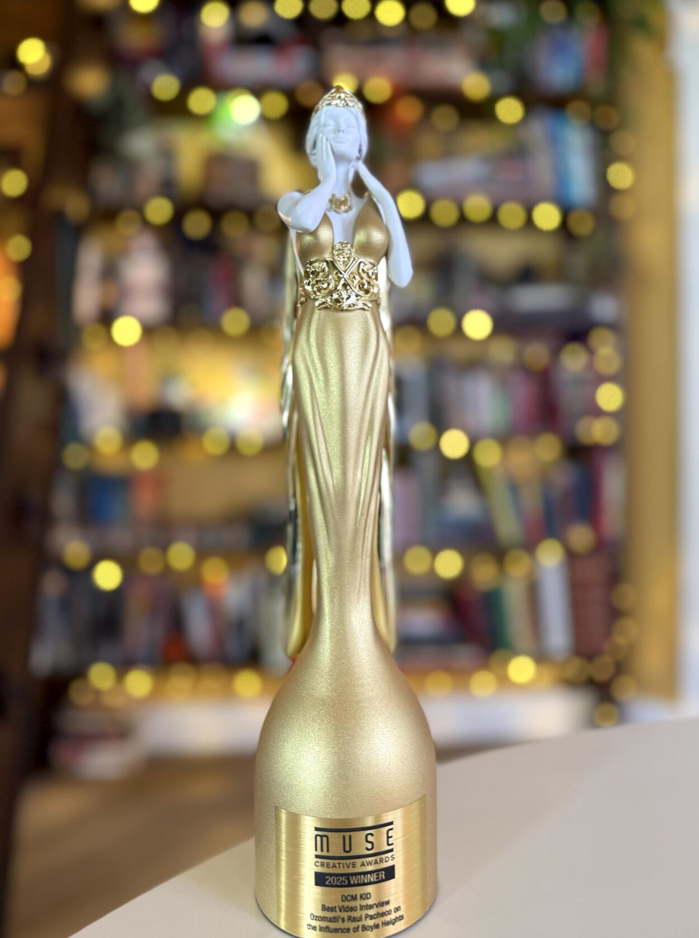 Our team took home gold in the MUSE Creative Awards for our video interview with Ozomatli's Raul Pacheco! - MUSE Winner Gallery